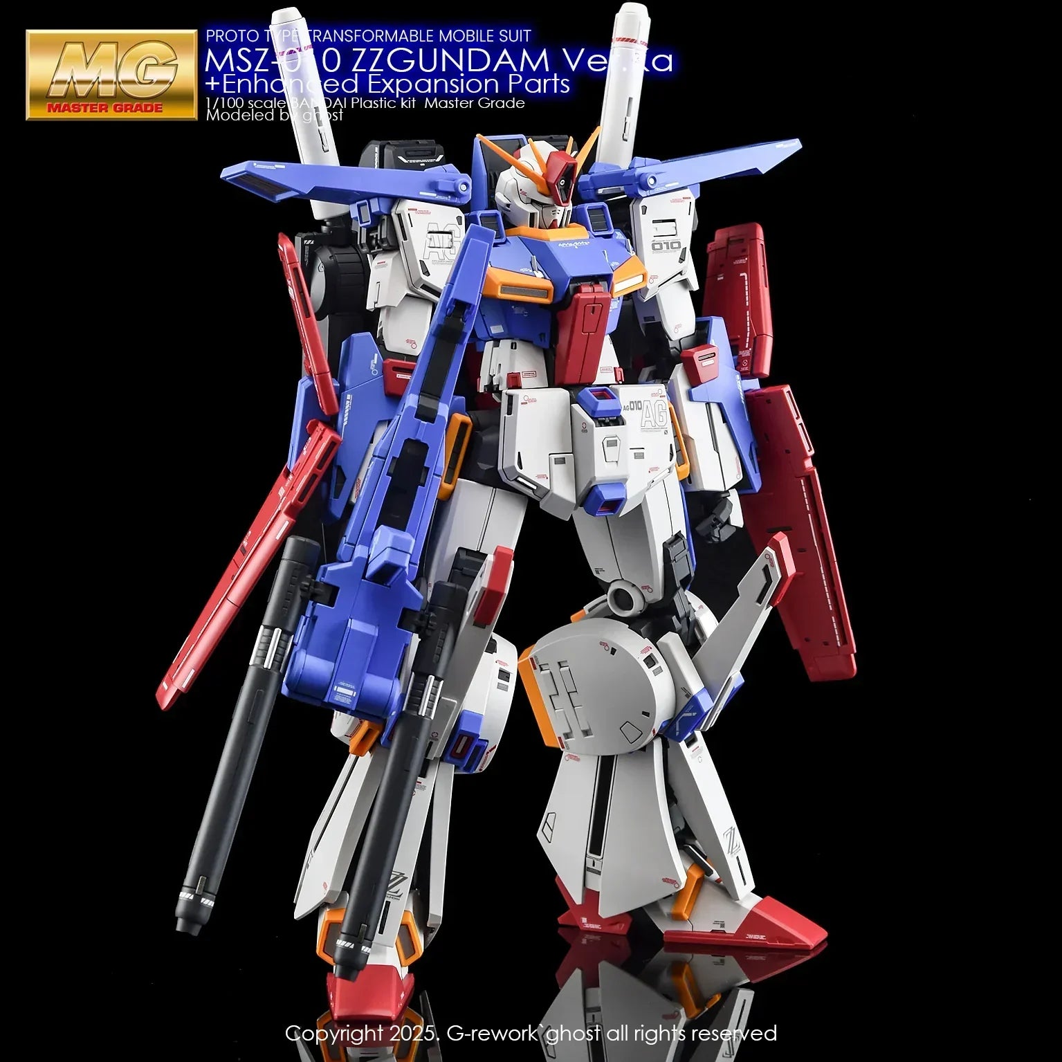 G-Rework Water Decal For MG ZZ Ver. Ka + Enhanced Expansion Parts - A-Z Toy Hobby