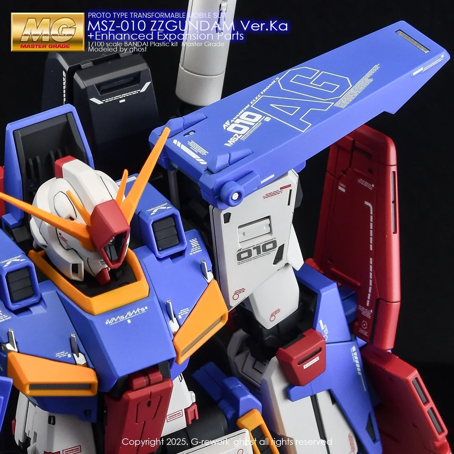 G-Rework Water Decal For MG ZZ Ver. Ka + Enhanced Expansion Parts - A-Z Toy Hobby