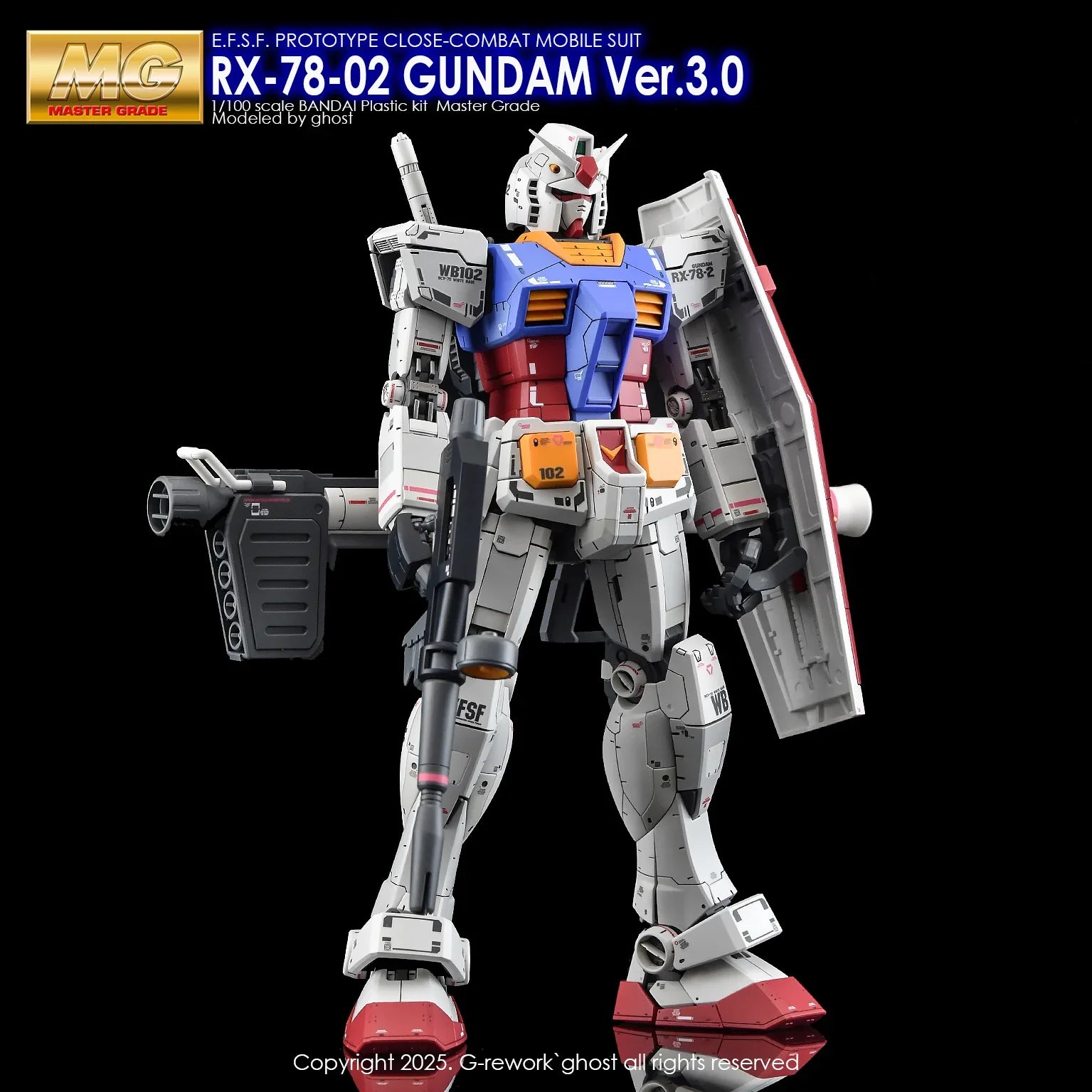 G-Rework Water Decal For MG RX-78-2 3.0 - A-Z Toy Hobby