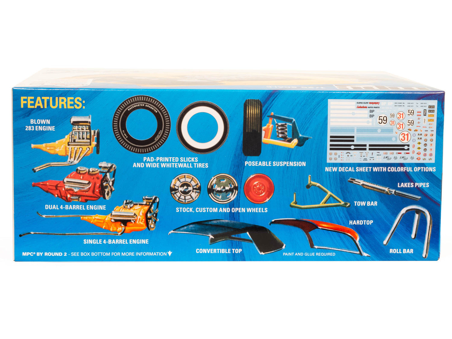 MPC 1960 Chevy Corvette 7-in-1 1/25 Model Kit