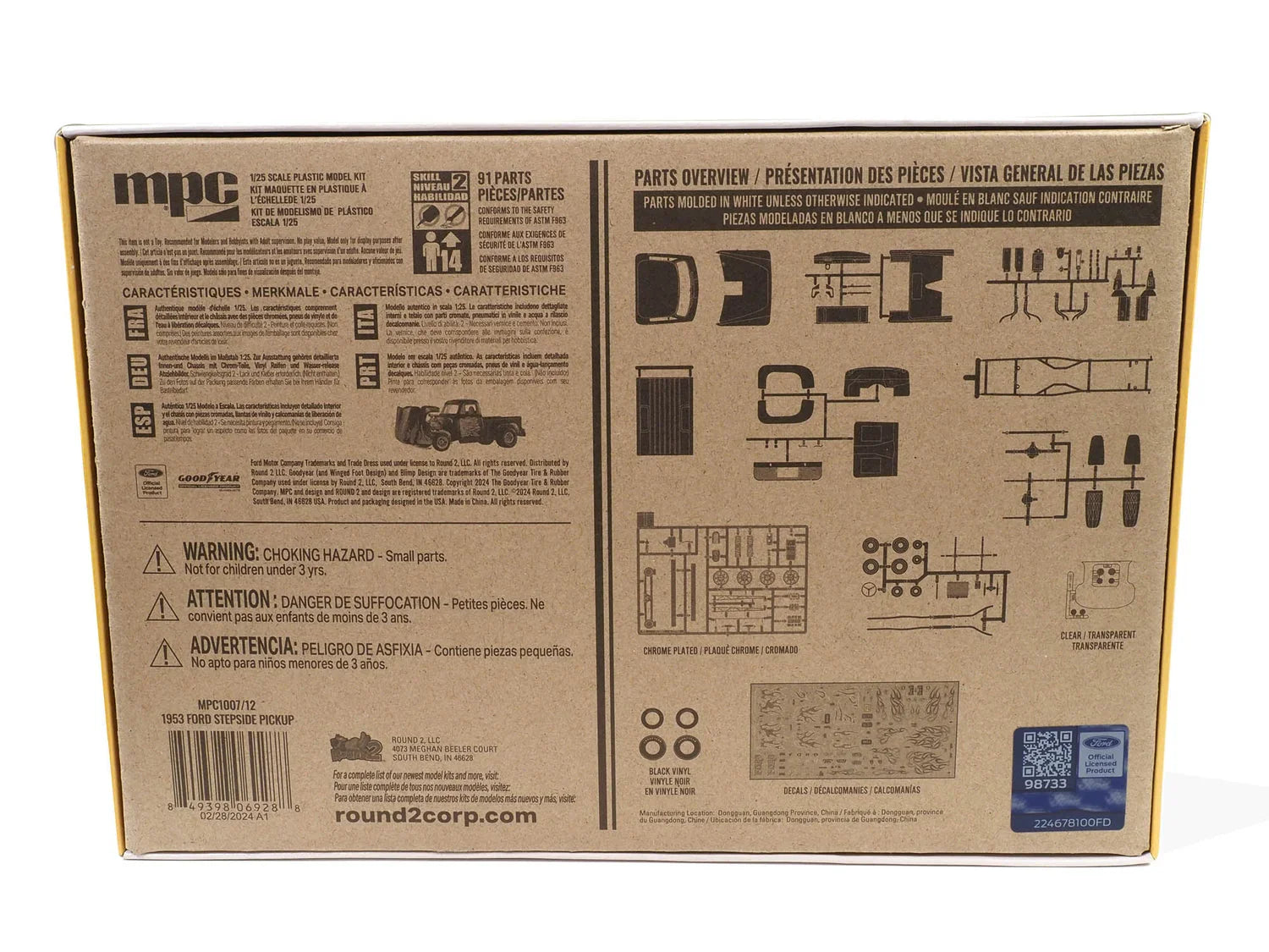 MPC 1007 1953 Ford Stepside Pickup 1/25 Model Kit - A-Z Toy Hobby