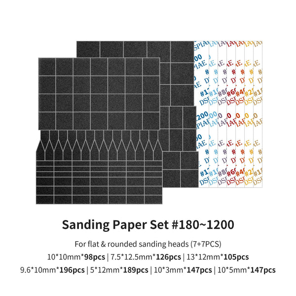 DSPIAE Sanding Paper for Reciprocating Sander - A-Z Toy Hobby