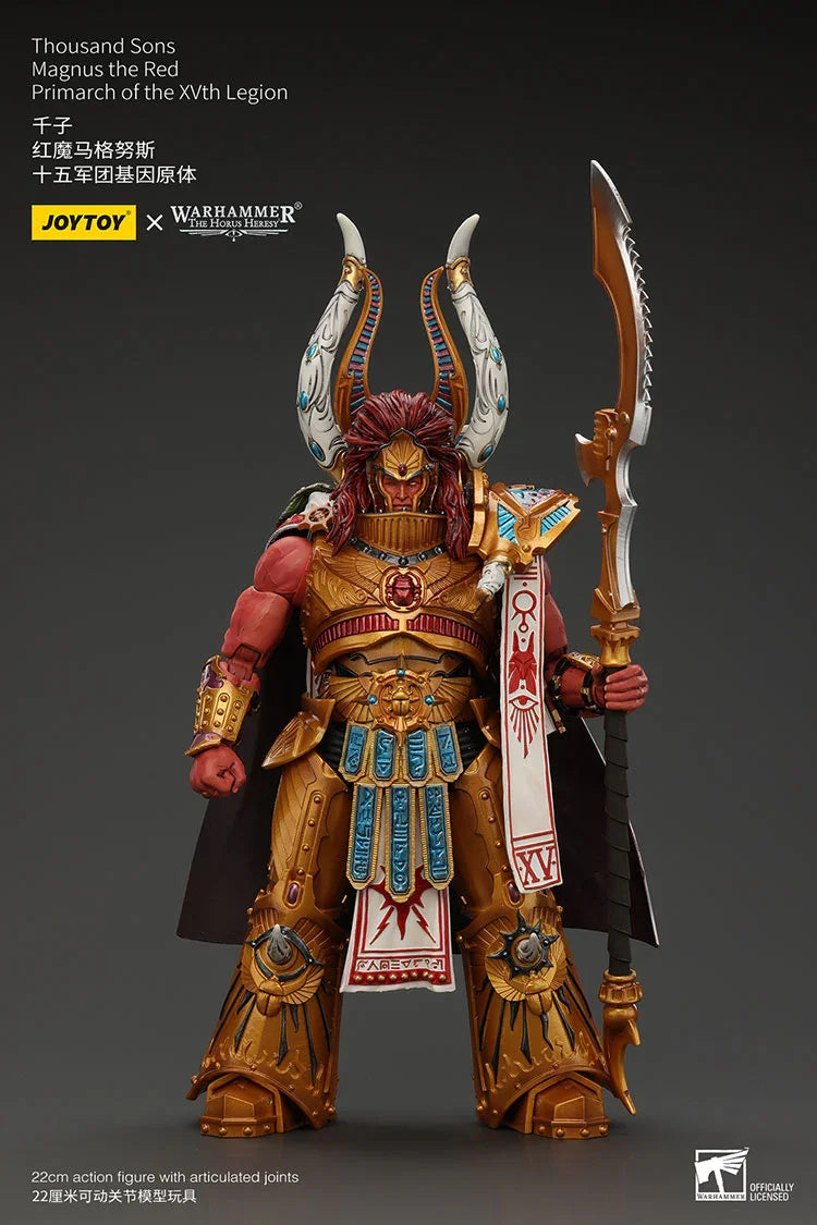 Joy Toy Warhammer Thousand Sons Magnus The Red Primarch of The XVth Legion 1/18 Action Figure - A-Z Toy Hobby