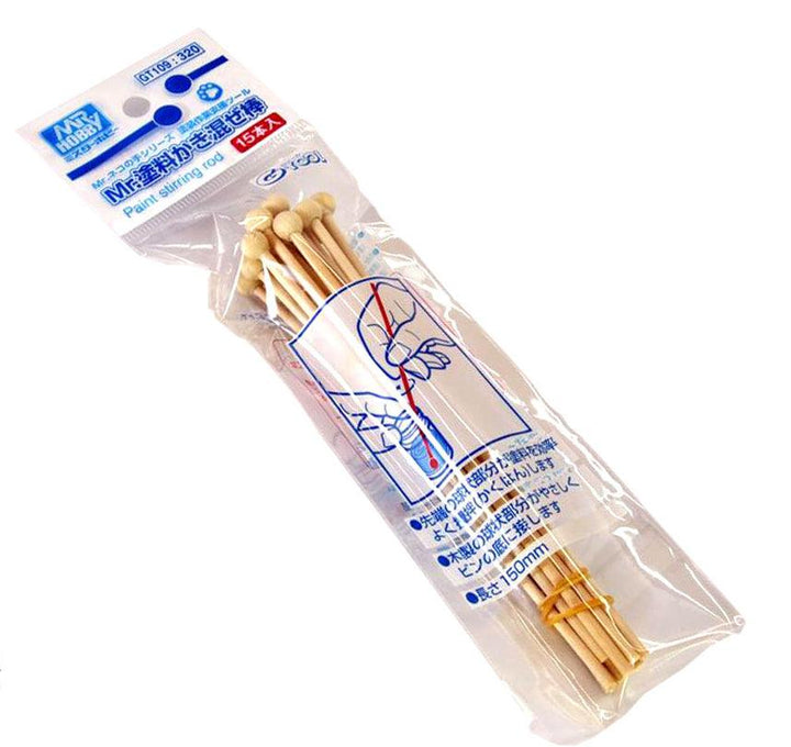 Mr. Hobby GT109 Mr. Paint Stirring Rod (15pcs) - A-Z Toy Hobby