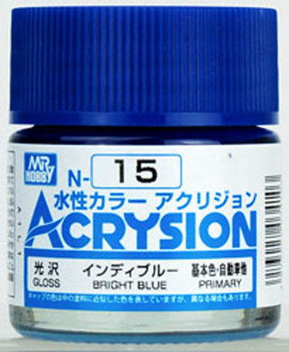 Mr. Hobby N15 Acrysion Bright Blue Paint 10ml