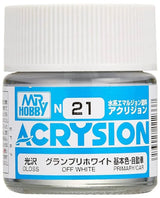 Mr. Hobby N21 Acrysion Off White Paint 10ml - A-Z Toy Hobby