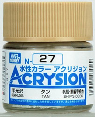 Mr. Hobby N27 Acrysion Tan Paint 10ml