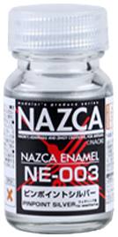 Gaia Notes Nazca Enamel NE-003 Pinpoint Silver Paint 10ml - A-Z Toy Hobby