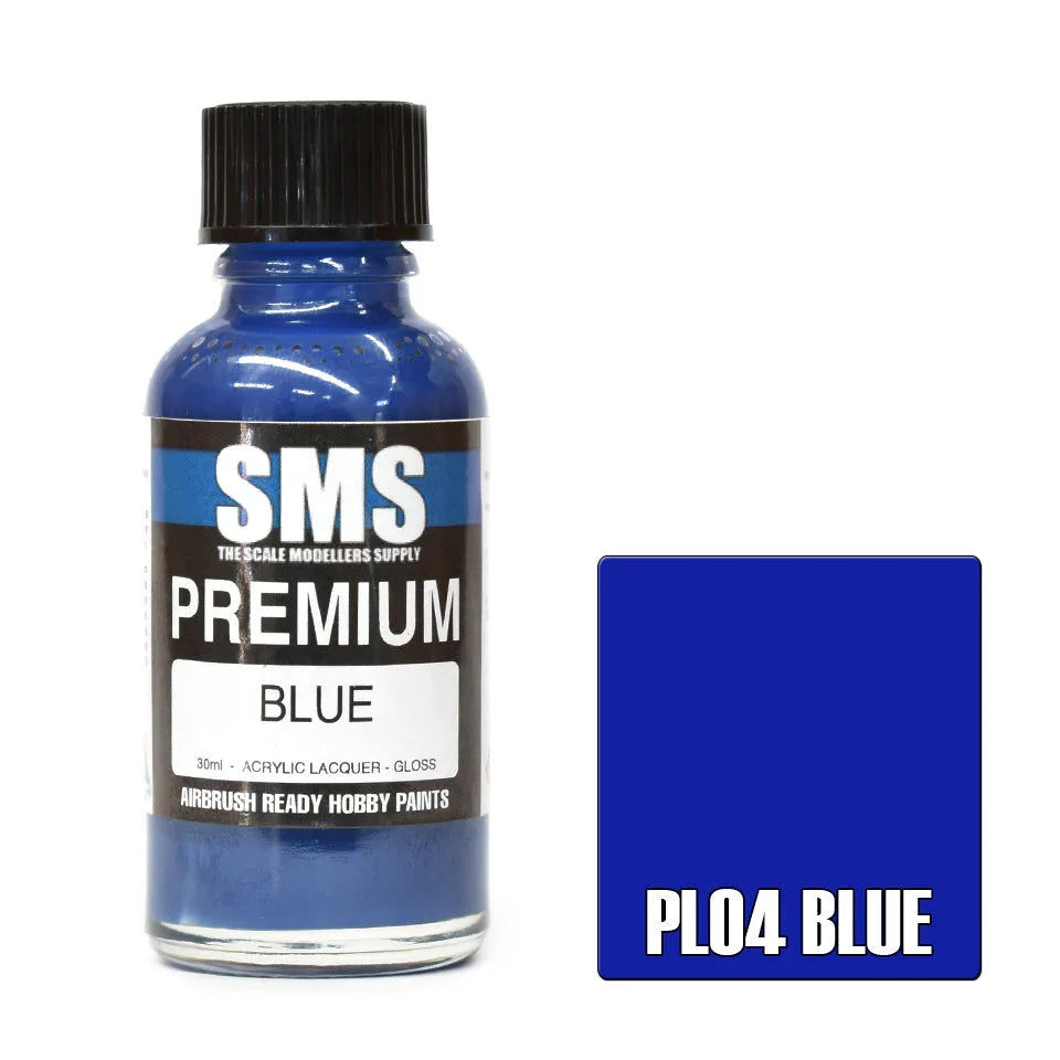 SMS PL04 Premium Blue Paint 30ml - A-Z Toy Hobby