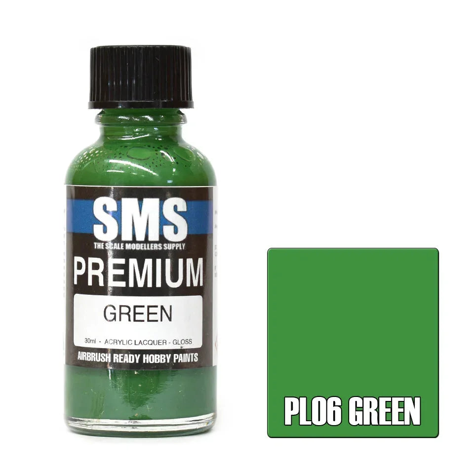 SMS PL06 Premium Green Paint 30ml - A-Z Toy Hobby