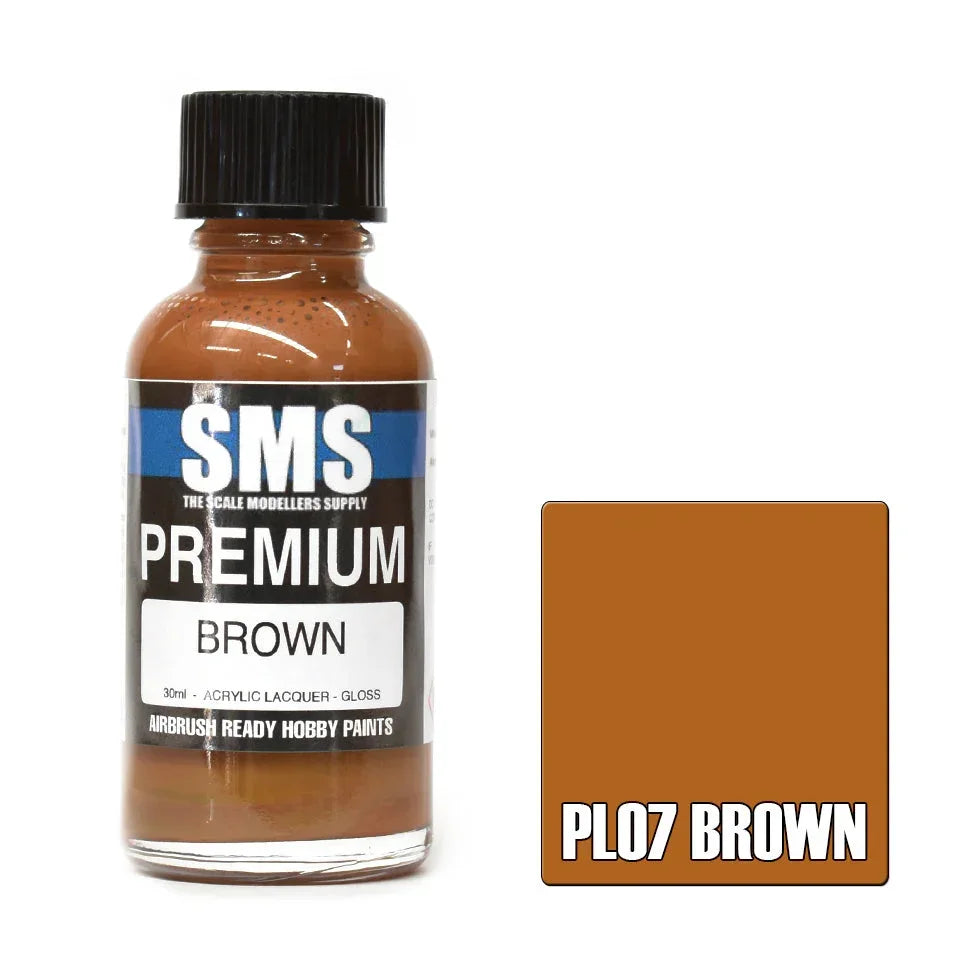 SMS PL07 Premium Brown Paint 30ml - A-Z Toy Hobby