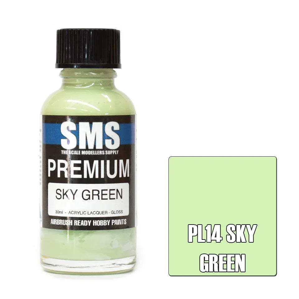 SMS PL14 Premium Sky Green Paint 30ml - A-Z Toy Hobby
