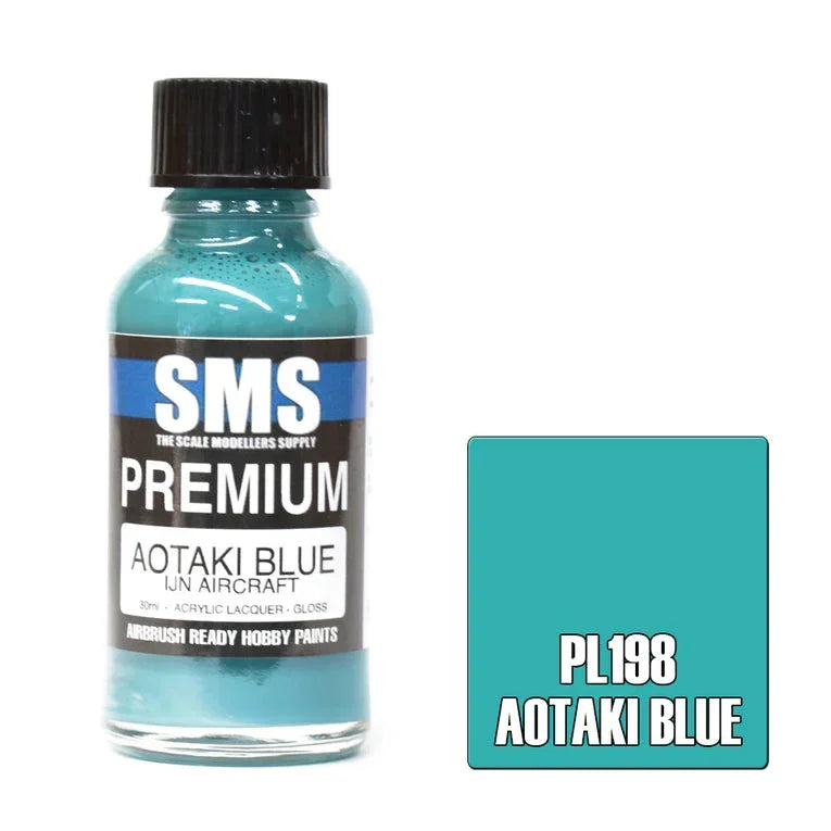 SMS PL198 Premium Aotaki Blue Paint 30ml - A-Z Toy Hobby