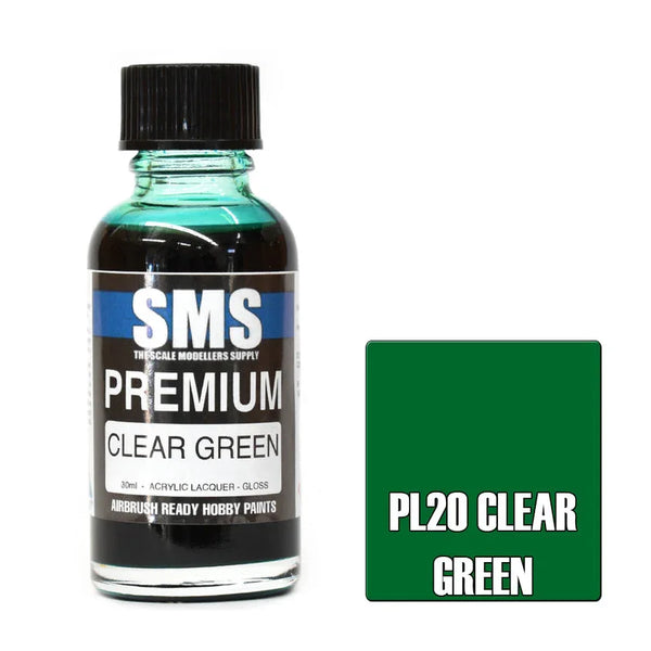 SMS PL20 Premium Clear Green Paint 30ml