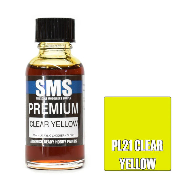 SMS PL21 Premium Clear Yellow Paint 30ml