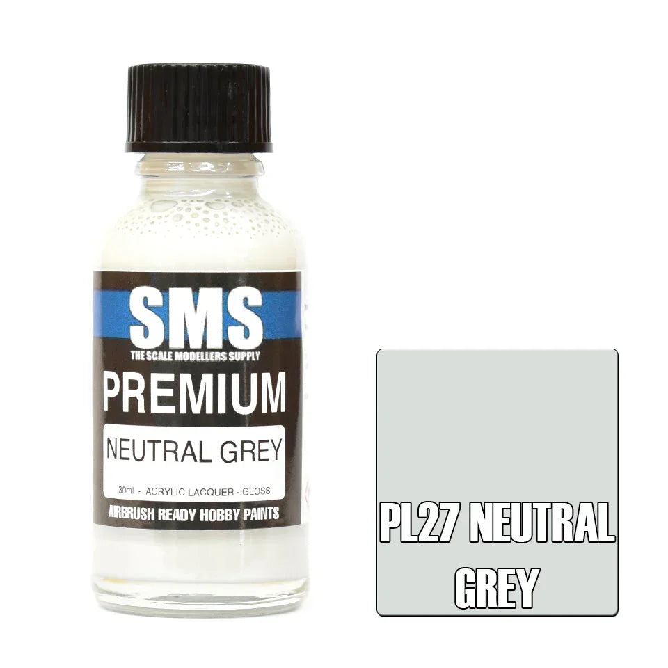 SMS PL27 Premium Neutral Gray Paint 30ml - A-Z Toy Hobby