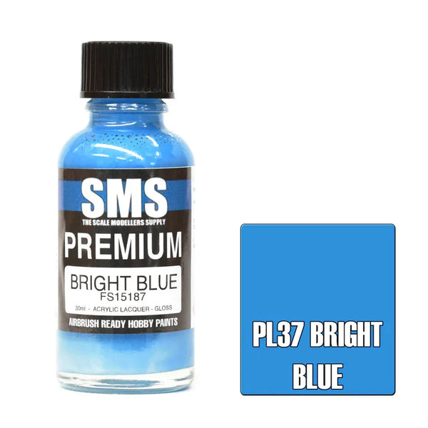 SMS PL37 Premium Bright Blue FS15187 Paint 30ml