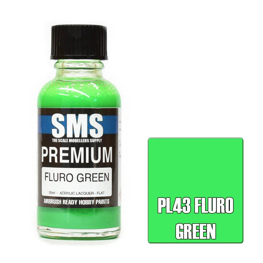 SMS PL43 Premium Fluro Green Paint 30ml – A-Z Toy Hobby