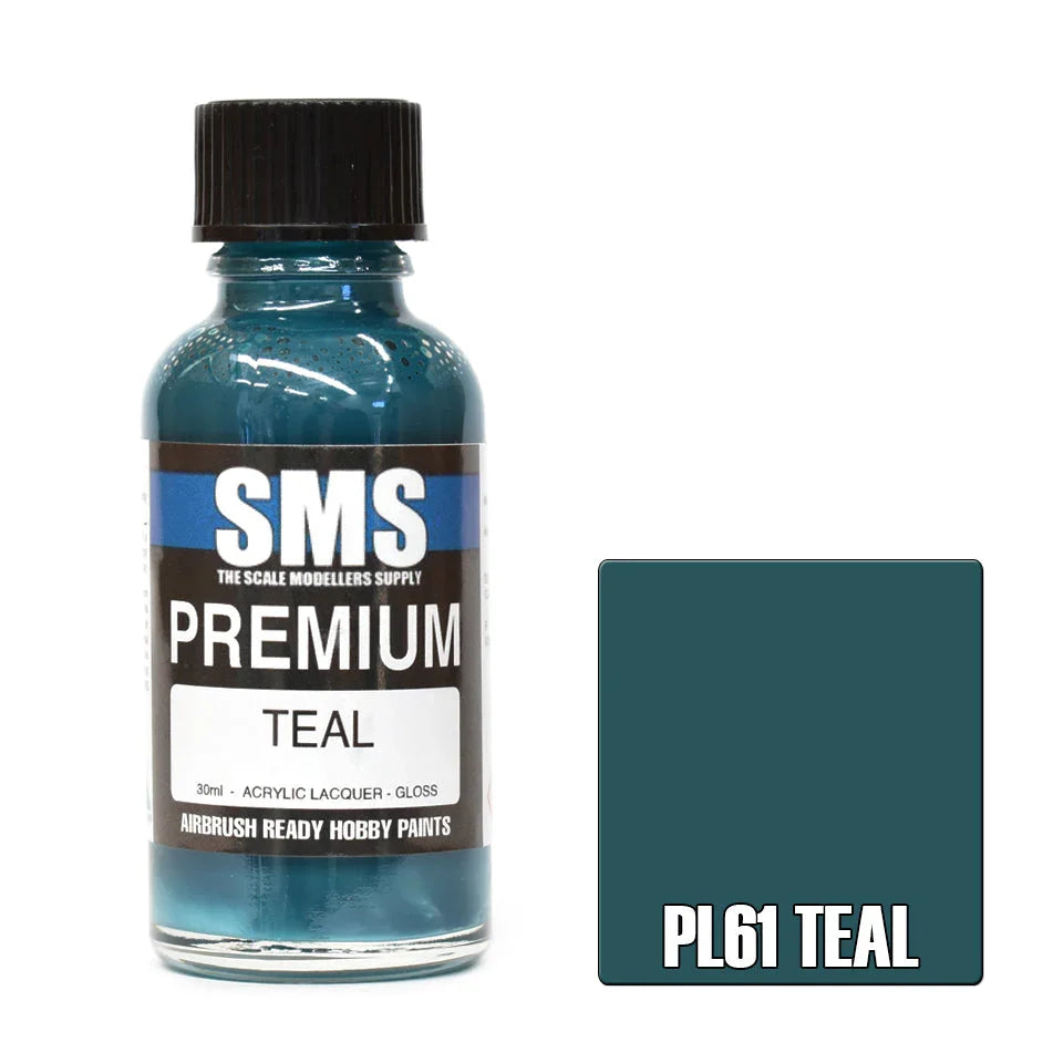 SMS PL61 Premium Teal Paint 30ml - A-Z Toy Hobby