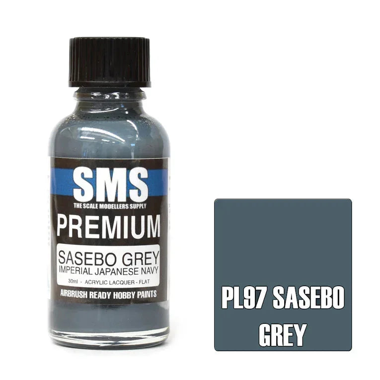 SMS PL97 Premium Sasebo Gray (IJN) Paint 30ml - A-Z Toy Hobby