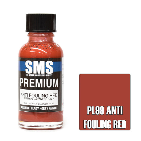 SMS PL99 Premium Anti Fouling Red Paint 30ml