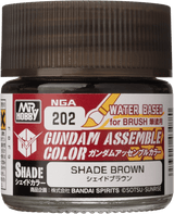 Mr. Hobby NGA202 Gundam Assemble Color Shade Brown Paint 10ml