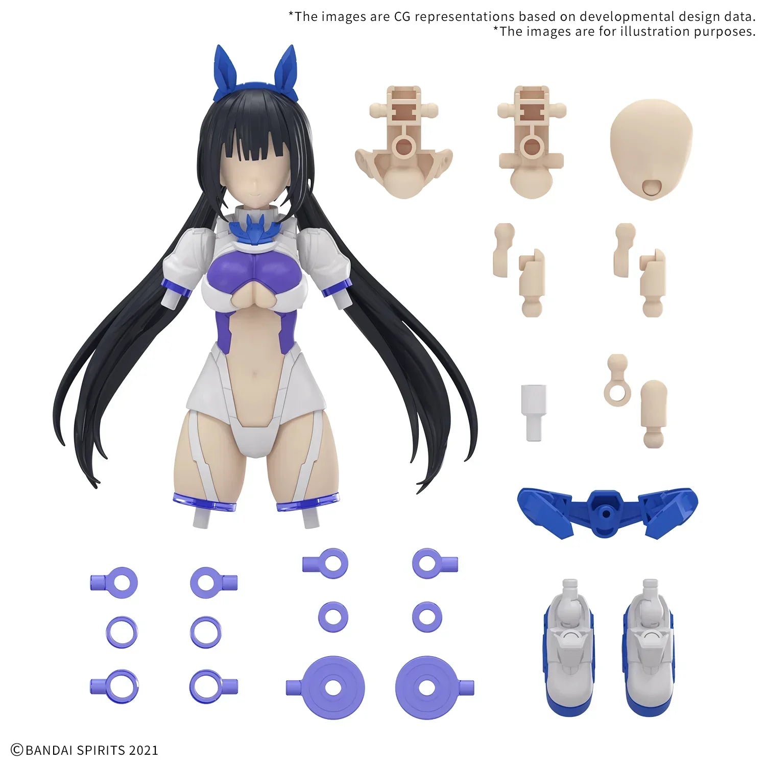 Bandai 30MS OP-21 Option Parts Set 21 (Sprint Costume) [Color B] - A-Z Toy Hobby