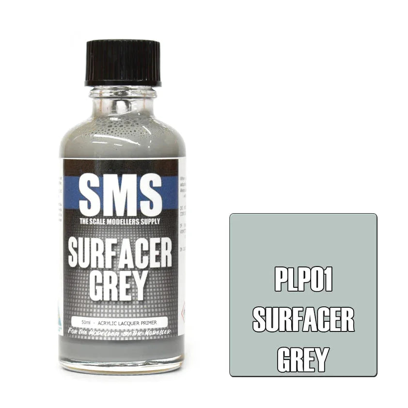 SMS PLP01 Primer Surfacer Gray Paint 50ml - A-Z Toy Hobby