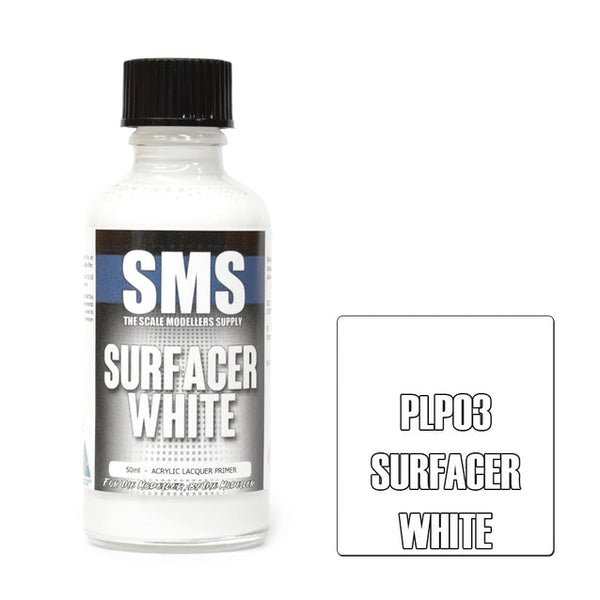 SMS PLP03 Primer Surfacer White Paint 50ml