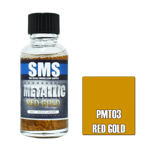 SMS PMT03 Metallic Red Gold Paint 30ml