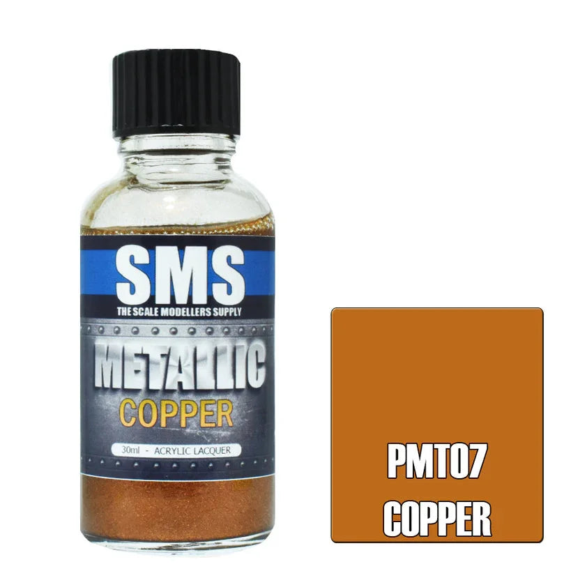 SMS PMT07 Metallic Copper Paint 30ml - A-Z Toy Hobby