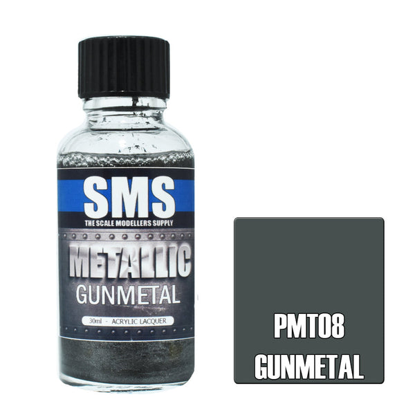 SMS PMT08 Metallic Gunmetal Paint 30ml