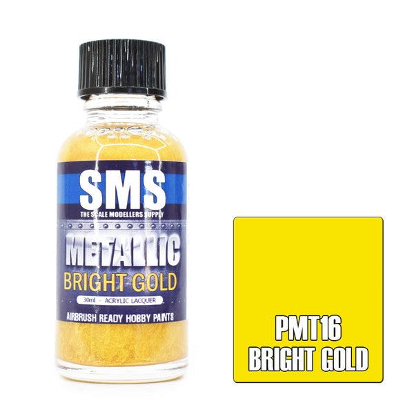 SMS PMT16 Metallic Bright Gold Paint 30ml