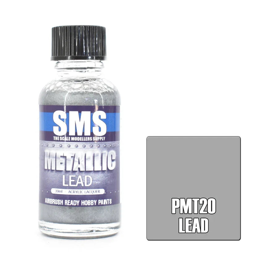 SMS PMT20 Metallic Lead Paint 30ml - A-Z Toy Hobby
