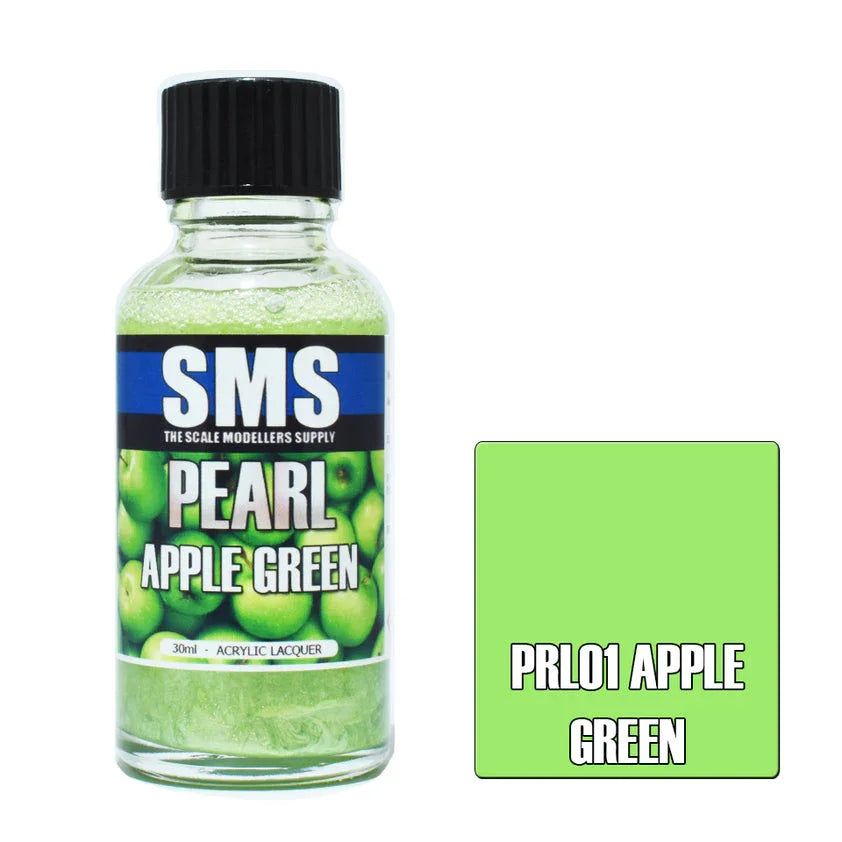 SMS PRL01 Pearl Apple Green Paint 30ml - A-Z Toy Hobby
