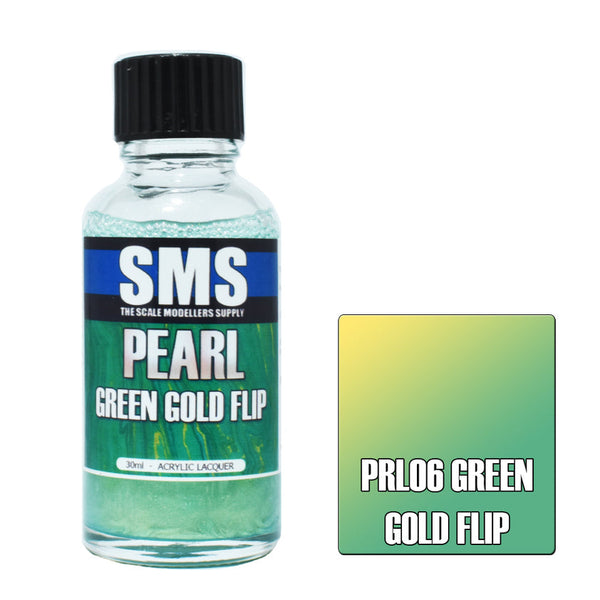 SMS PRL06 Pearl Green Gold Flip Paint 30ml