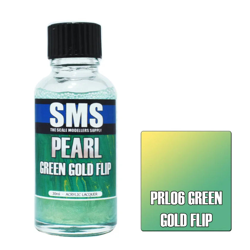 SMS PRL06 Pearl Green Gold Flip Paint 30ml - A-Z Toy Hobby