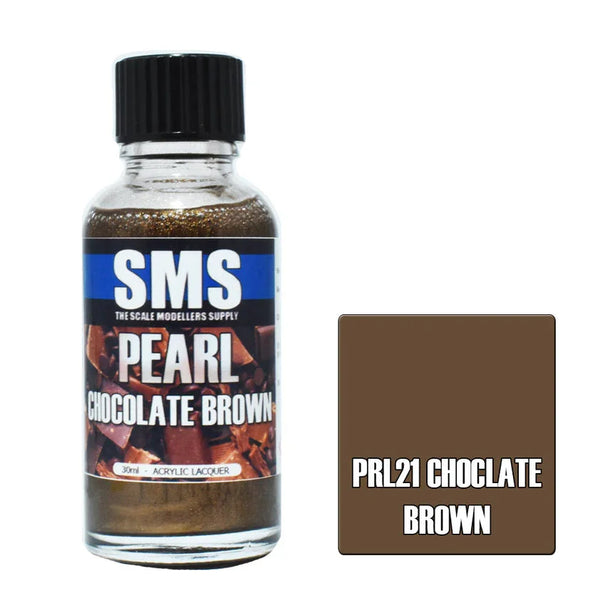SMS PRL21 Pearl Chocolate Brown Paint 30ml