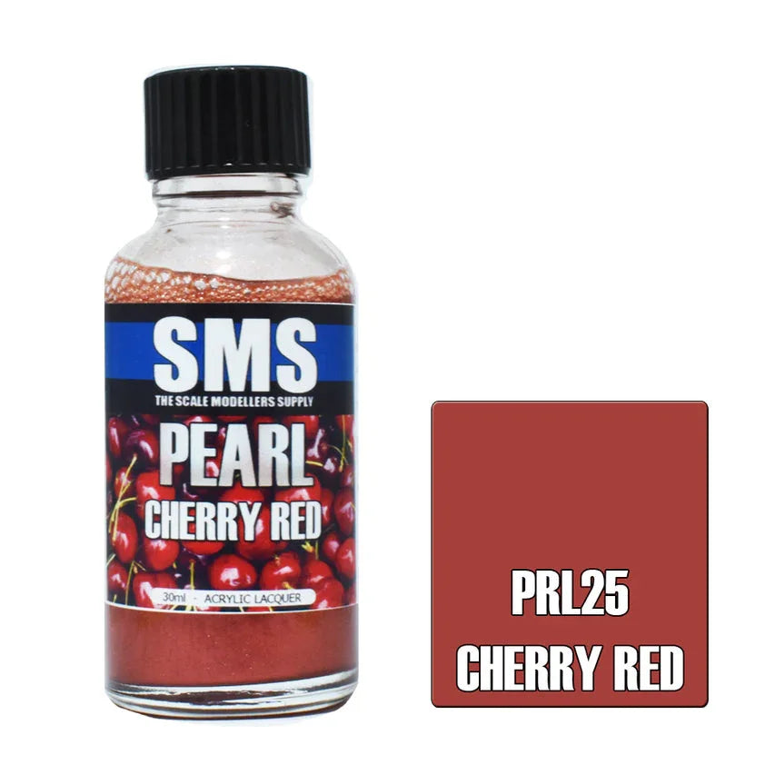 SMS PRL25 Pearl Cherry Red Paint 30ml - A-Z Toy Hobby