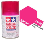 Tamiya 86040 PS-40 Translucent Pink Polycarbonate Spray Paint 100ml TAM86040 - A-Z Toy Hobby