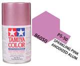 Tamiya 86050 PS-50 Sparkling Pink Anodized Alum Polycarbonate Spray Paint 100ml TAM86050 - A-Z Toy Hobby