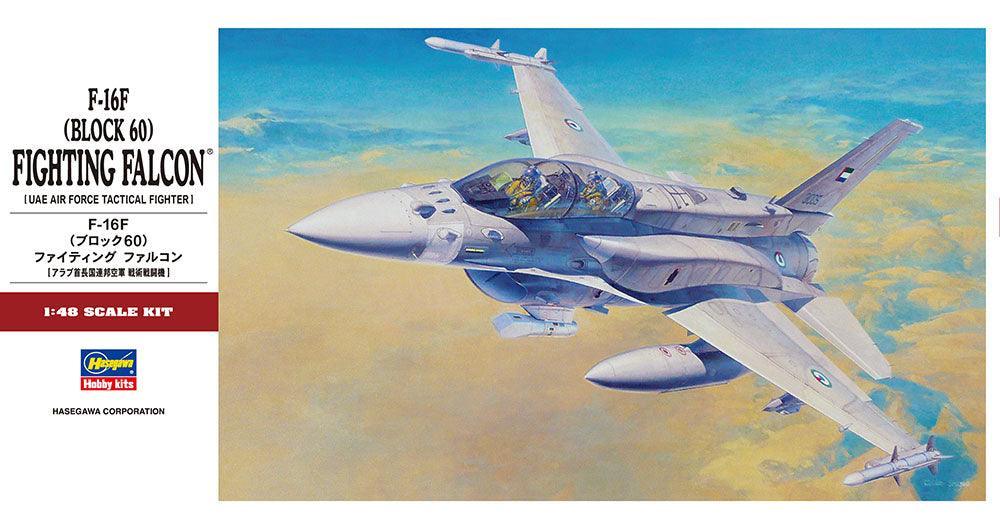 Hasegawa 07244 F-16F (Block 60) Fighting Falcon 1/48 Model Kit - A-Z Toy Hobby