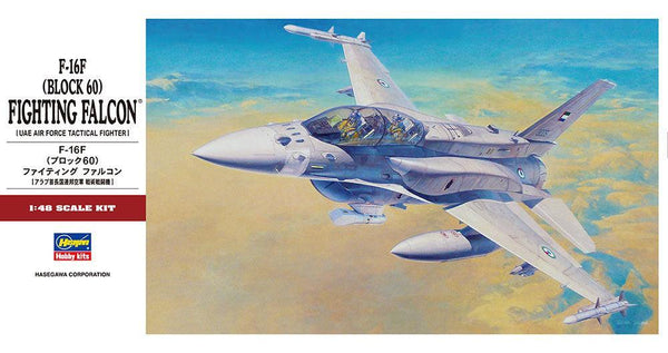 Hasegawa 07244 F-16F (Block 60) Fighting Falcon 1/48 Model Kit - A-Z Toy Hobby