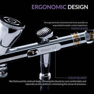 Gaahleri GHPM-Mobius Premium 0.2mm Airbrush - A-Z Toy Hobby