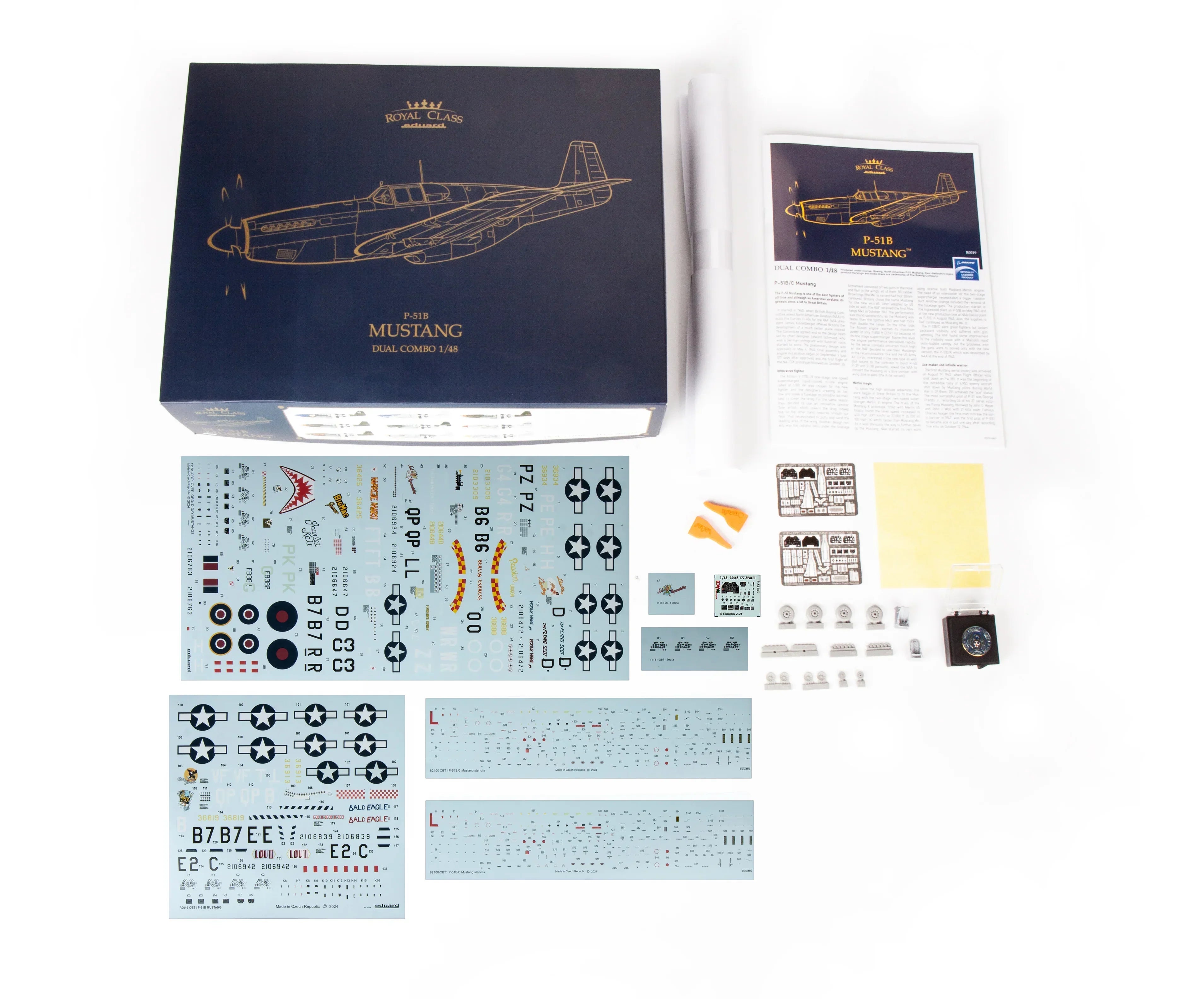 Eduard R0019 P-51B Mustang Dual Combo Royal Class 1/48 Model Kit - A-Z Toy Hobby