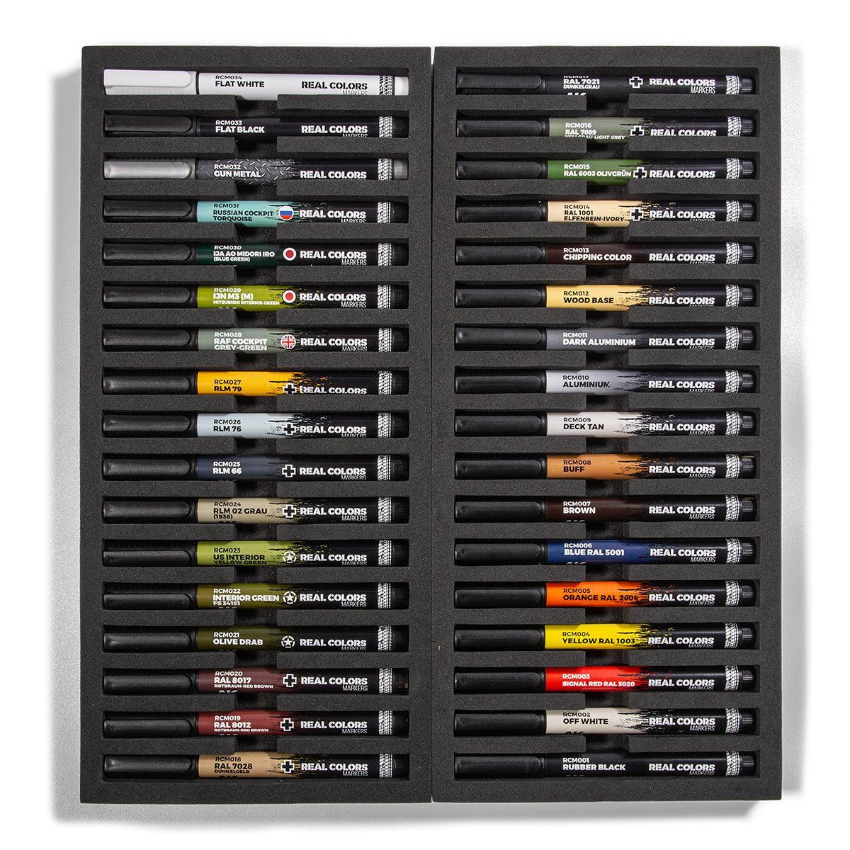 AK Interactive RCM150 RC Markers Special Box (34pcs) - A-Z Toy Hobby