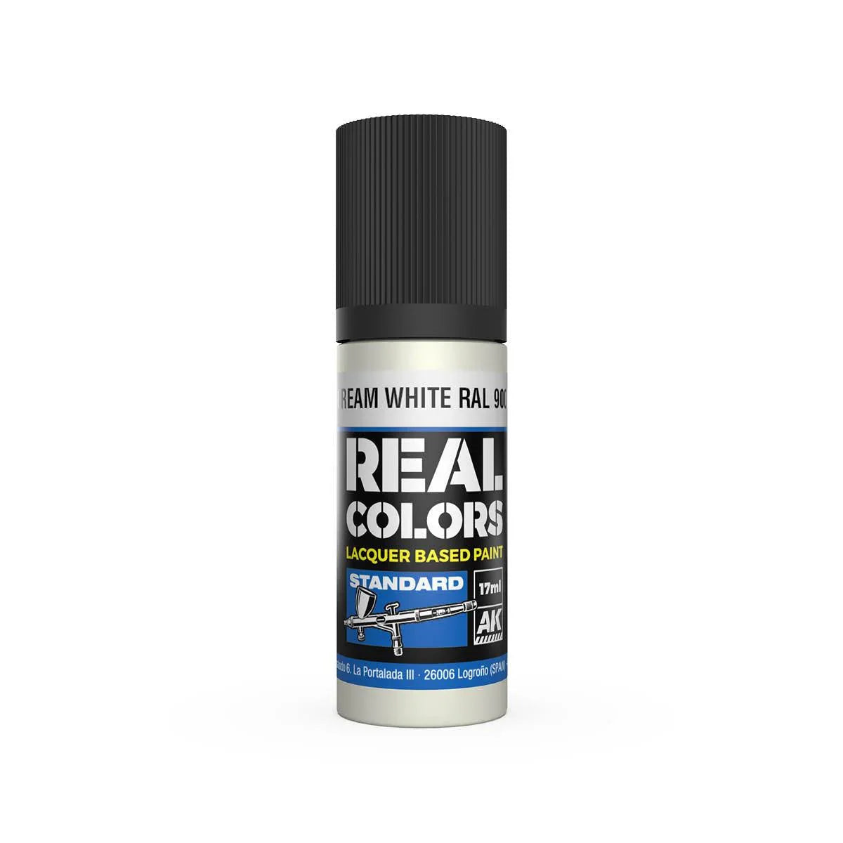 AK Interactive RC807 Real Colors Cream White RAL 9001 Paint 17ml - A-Z Toy Hobby