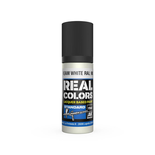 AK Interactive RC807 Real Colors Cream White RAL 9001 Paint 17ml