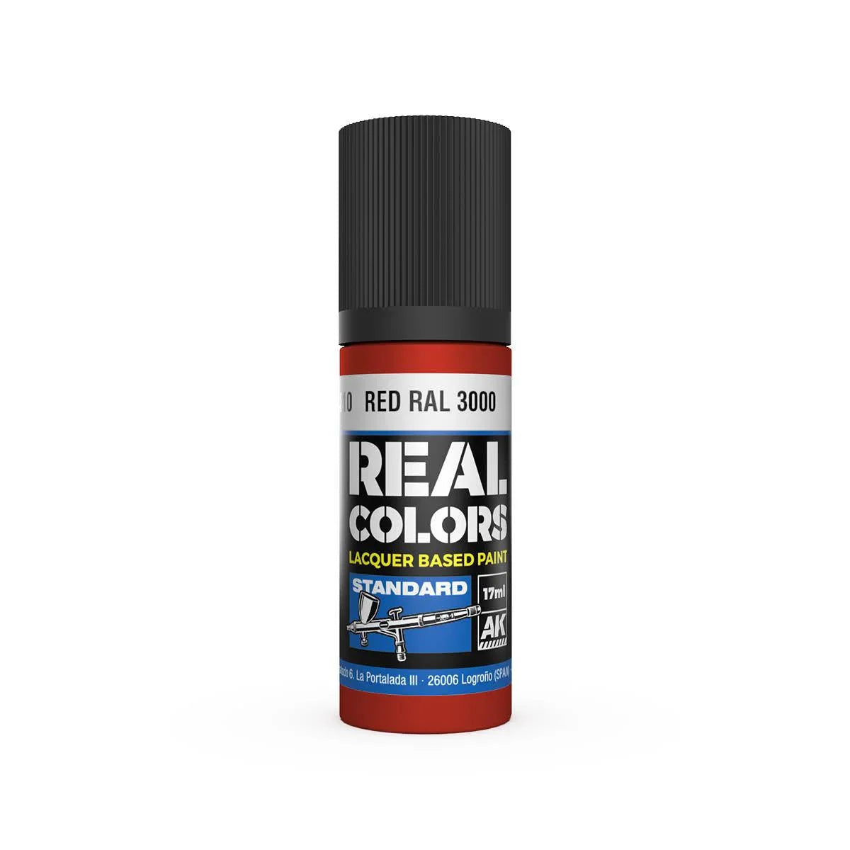 AK Interactive RC810 Real Colors Red RAL 3000 Paint 17ml - A-Z Toy Hobby