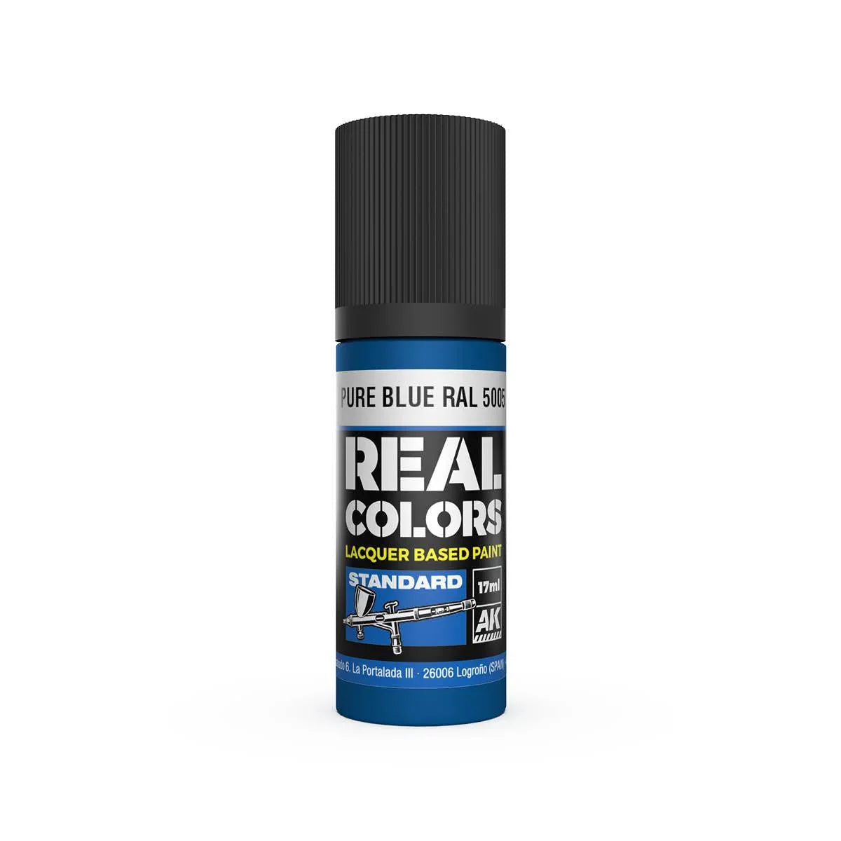 AK Interactive RC818 Real Colors Pure Blue RAL 5005 Paint 17ml - A-Z Toy Hobby